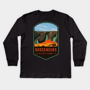 Goosenecks State Park Kids Long Sleeve T-Shirt